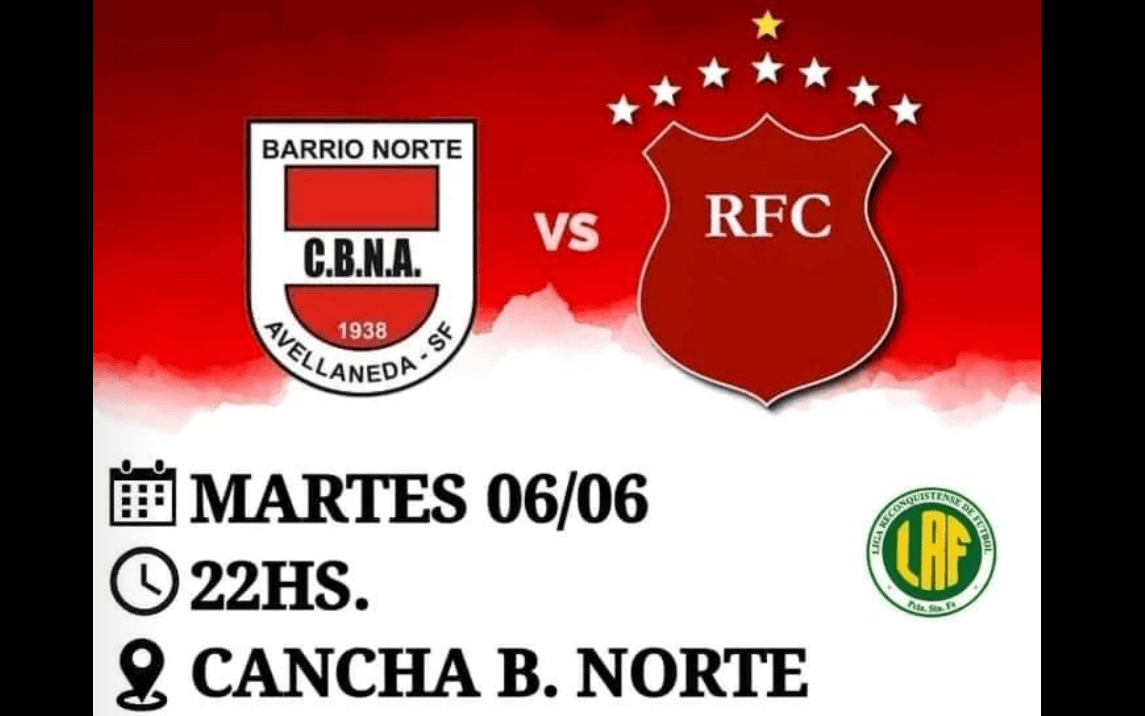 Este martes juega la final del fútbol liguista Barrio norte con Romang