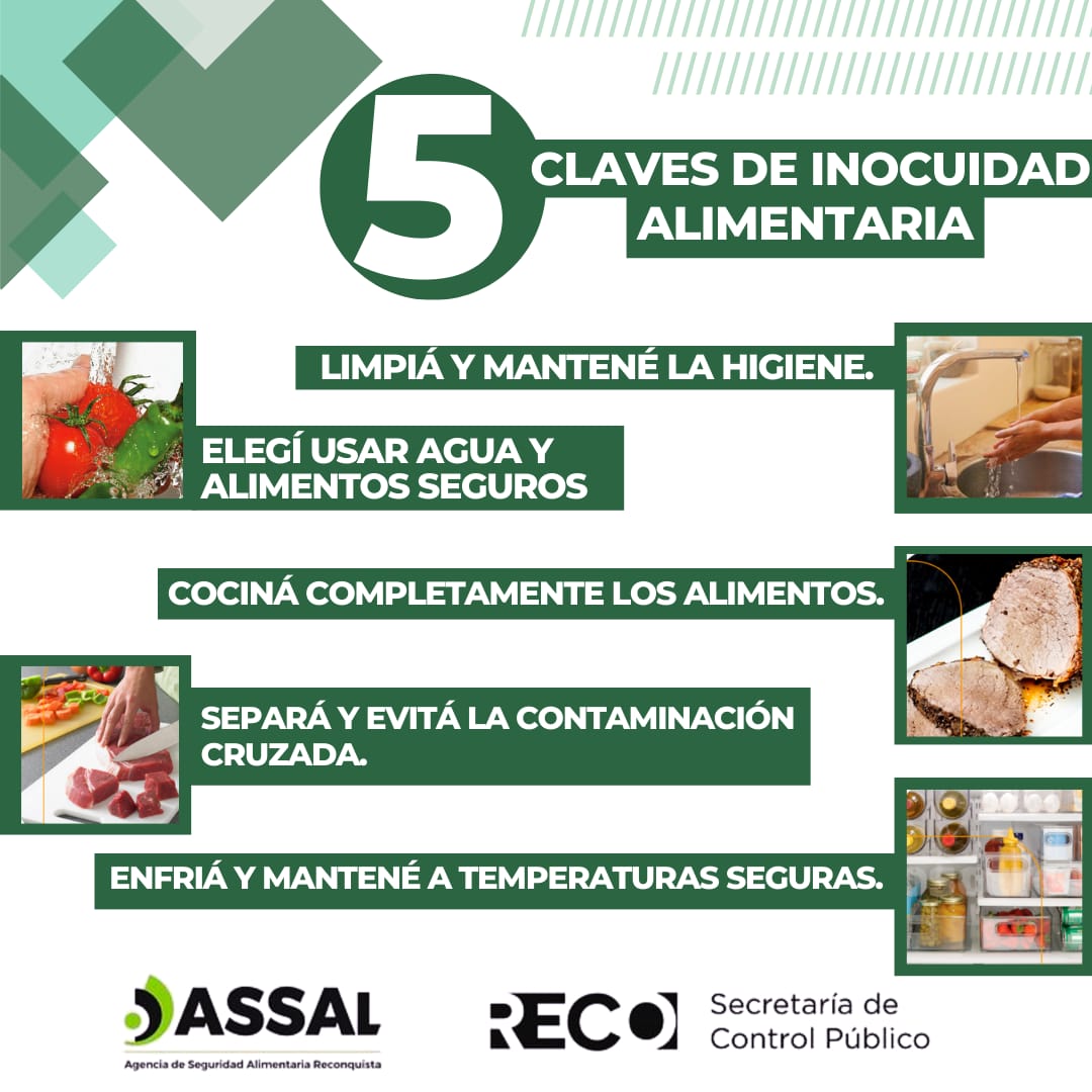 Reconquista concientiza sobre la inocuidad de los alimentos