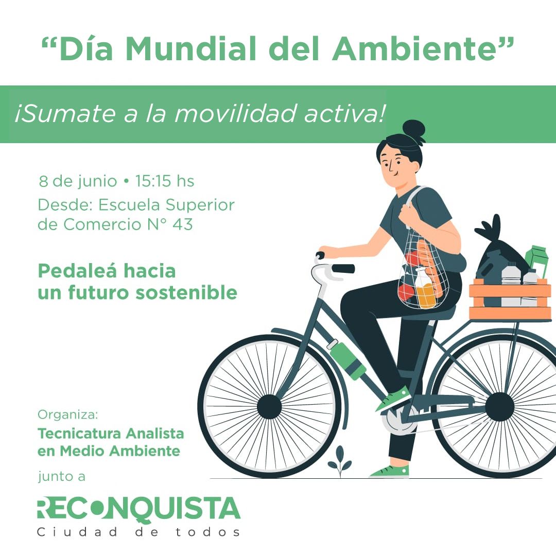 Gran bicicleteada sostenible en Reconquista
