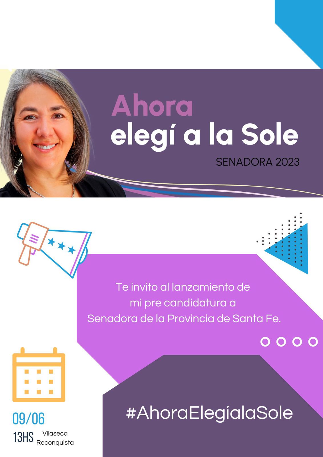 Sole Zalazar presenta su candidatura a Senadora 2023