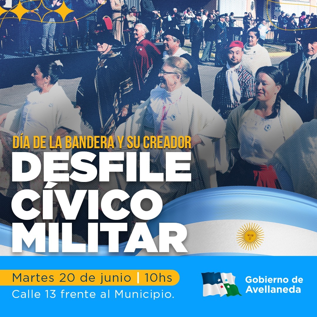 Avellaneda recordará el Día de la bandera con un desfile