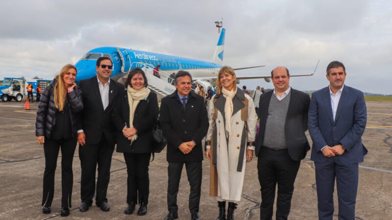 Después de 40 años, Aerolíneas Argentina aterrizó en Reconquista