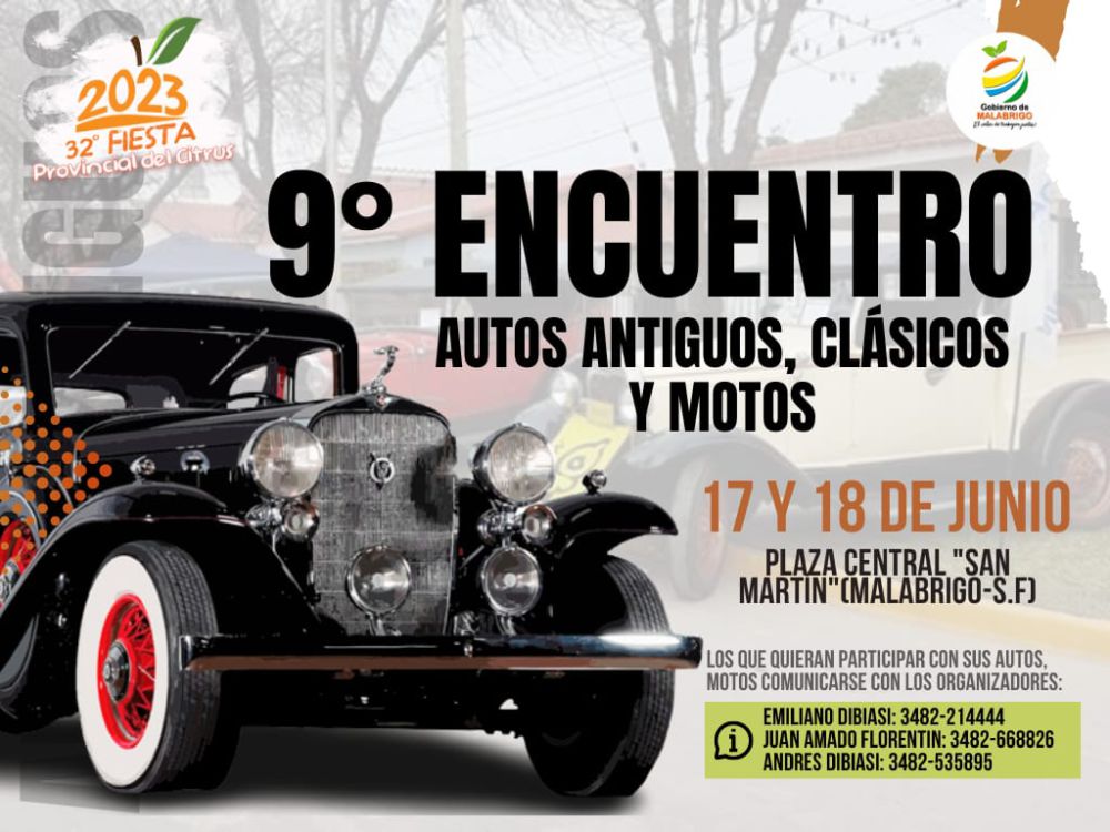 Malabrigo | 9° encuentro de autos clásicos, antiguos y motos