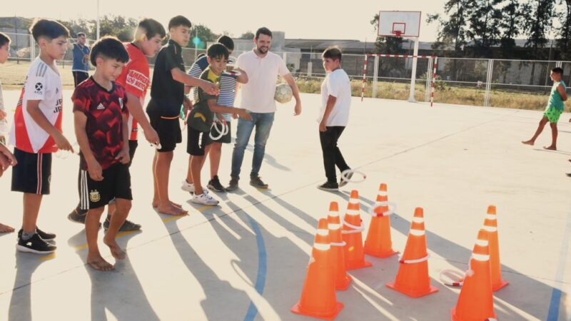 Inauguran nuevo playón polideportivo en B° Don Pedro