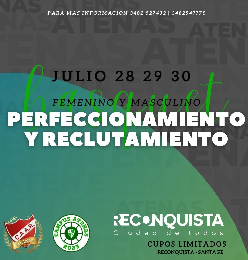 Atenas de Córdoba perfecciona jugadores en Reconquista