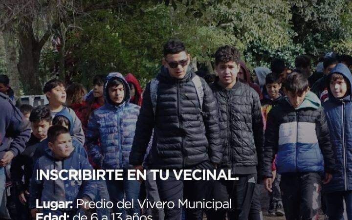 Inscribite para participar de las colonias de vacaciones