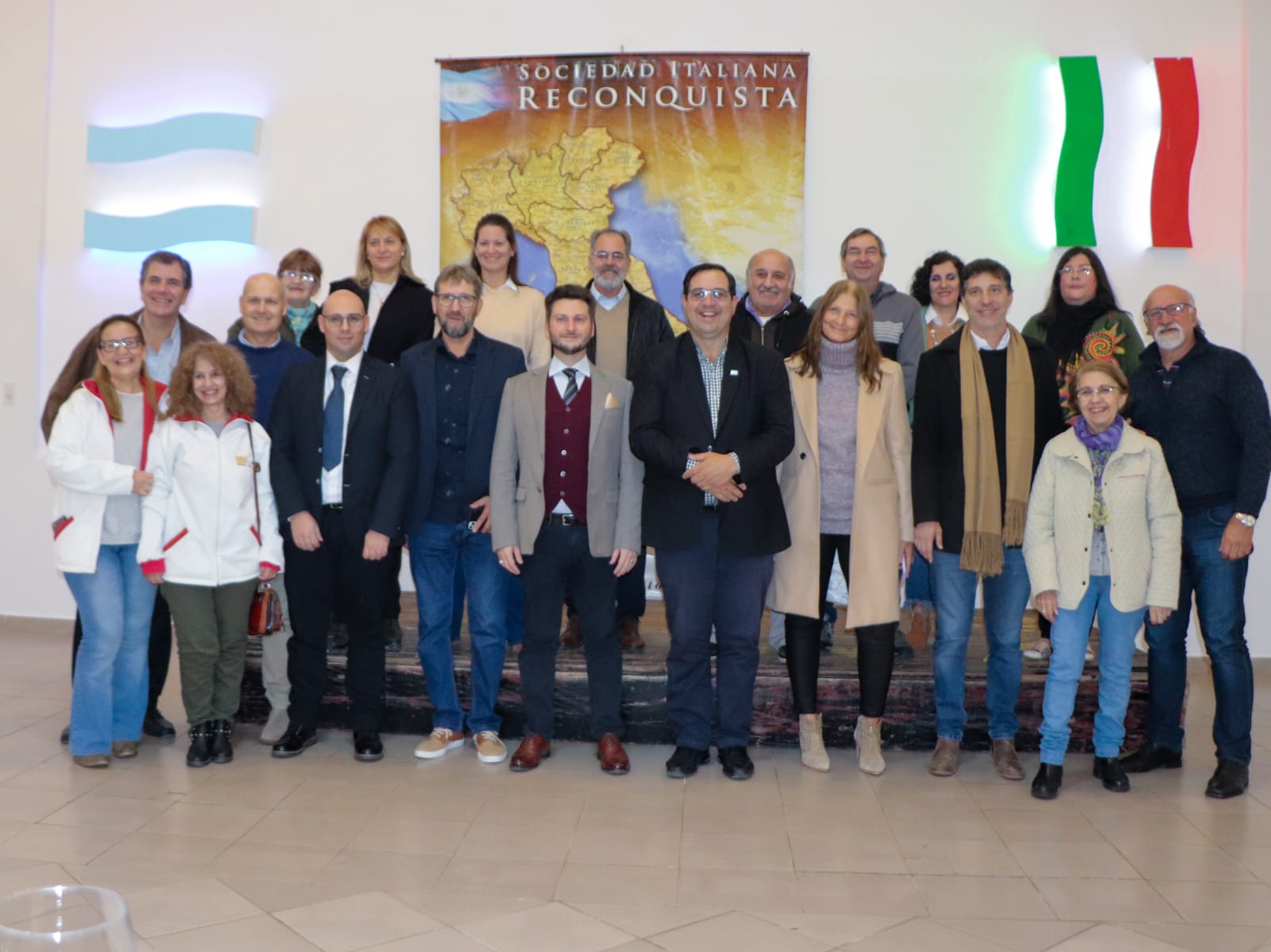 Reconquista fortalece alianza con la comunidad italiana