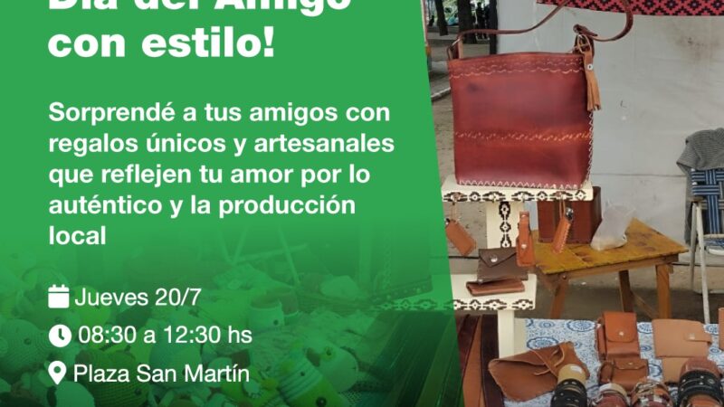 Reconquista celebra la amistad con productos artenales