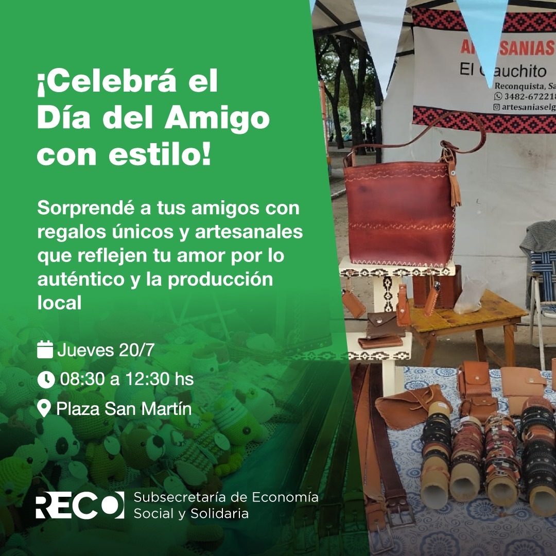 Reconquista celebra la amistad con productos artenales