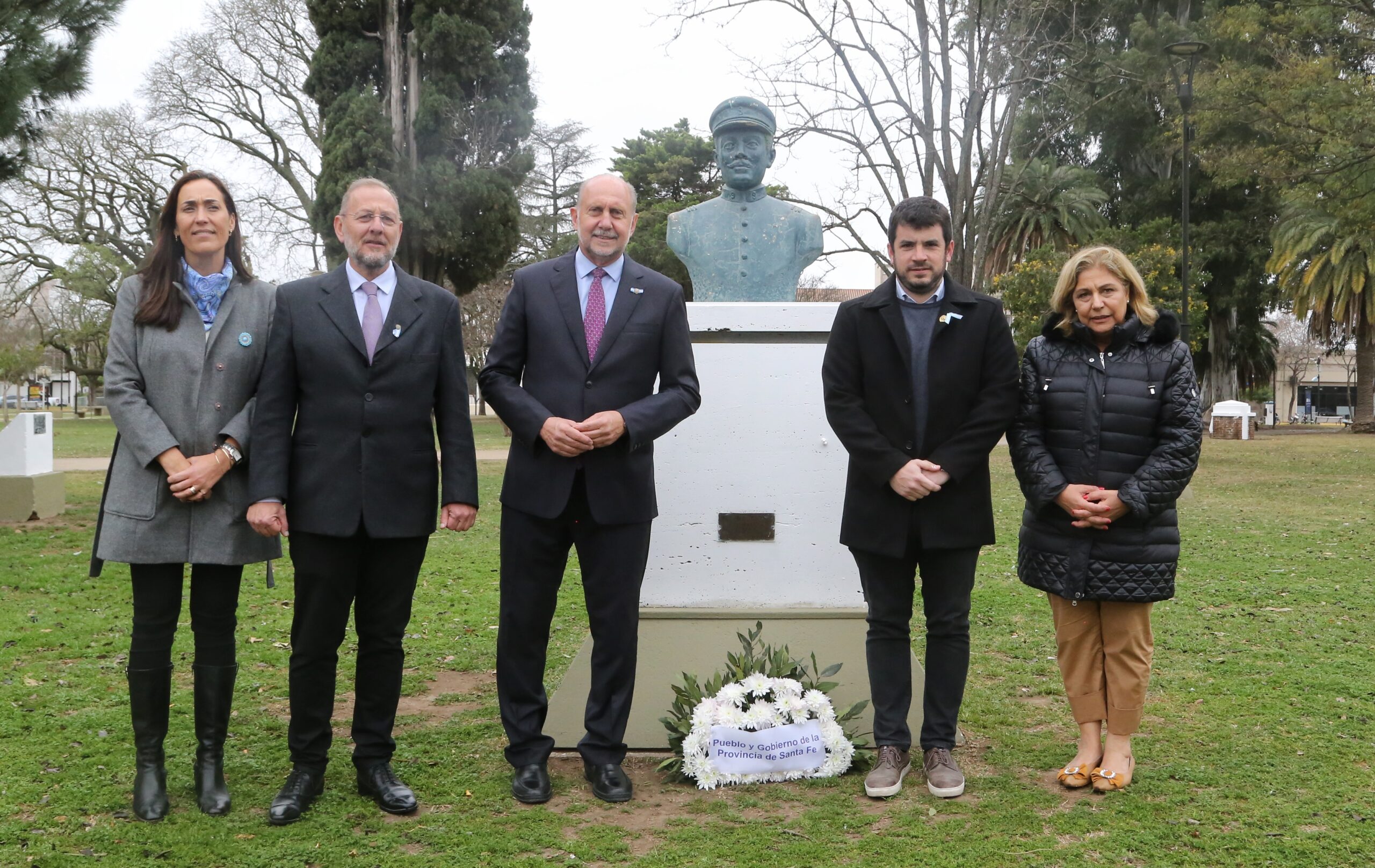 Perotti encabezó el acto por el 173º aniversario del fallecimiento de San Martín