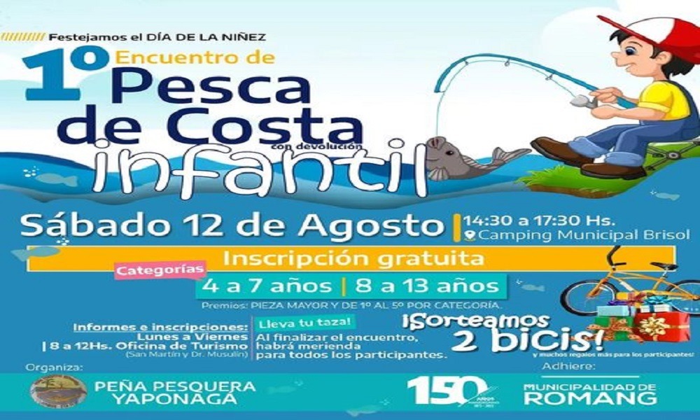 Encuentro de pesca infantil con devolución en Romang
