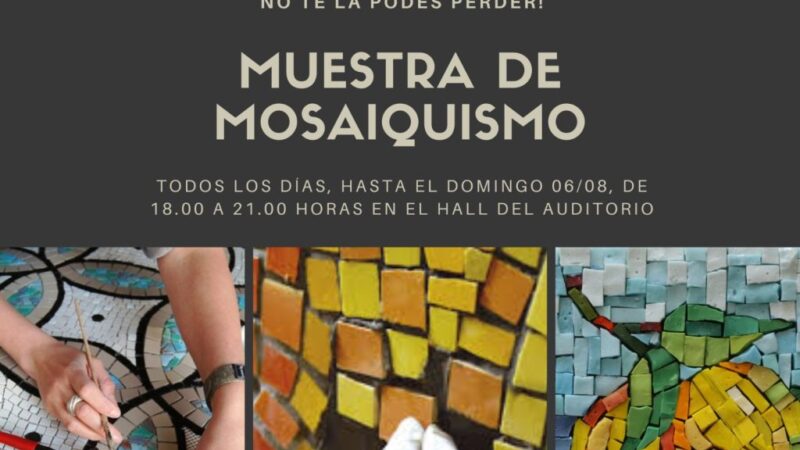 Muestra de mosaiquismo en el Auditorio de Avellaneda