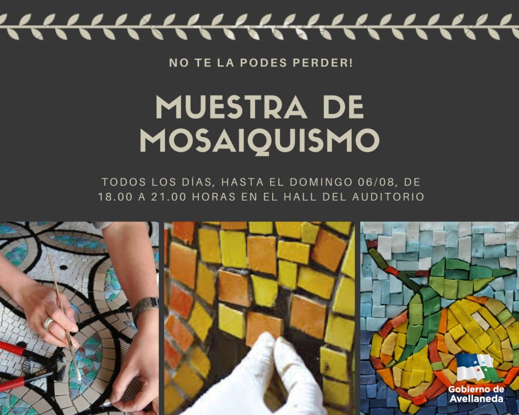 Muestra de mosaiquismo en el Auditorio de Avellaneda