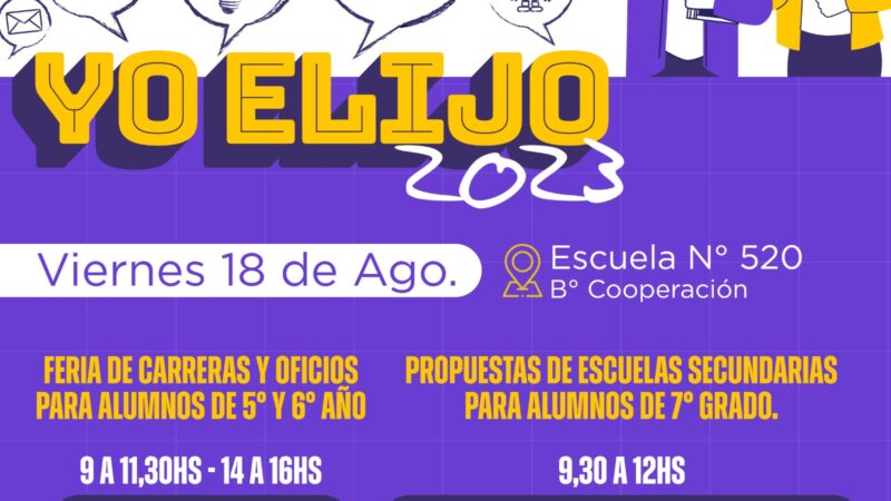 Llegan las jornadas de orientación «Yo elijo»