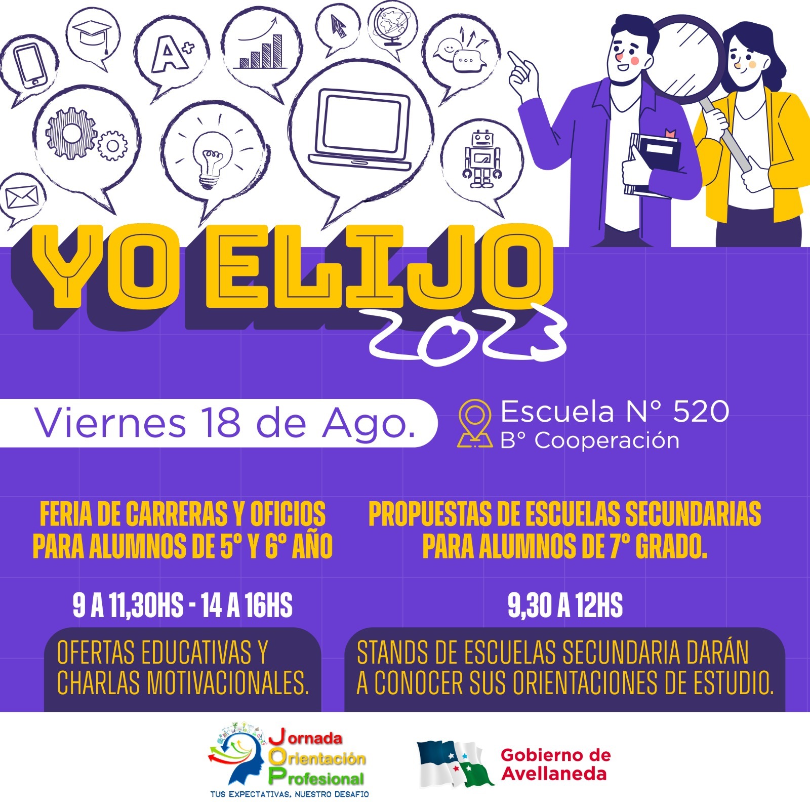 Llegan las jornadas de orientación «Yo elijo»