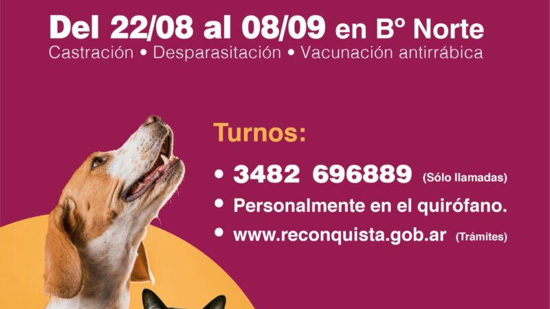 El Quirófano móvil está en barrio Norte de Reconquista