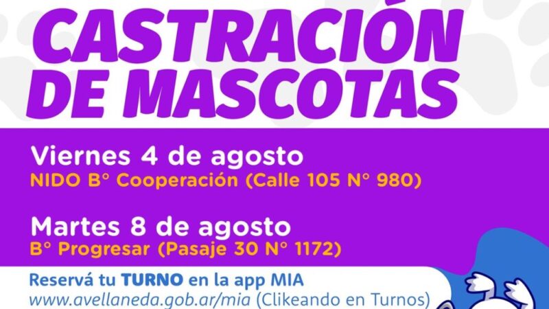 Castración de mascotas en Avellaneda