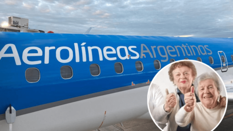 Jubilados pagarán con descuentos vuelos de Aerolíneas Argentinas