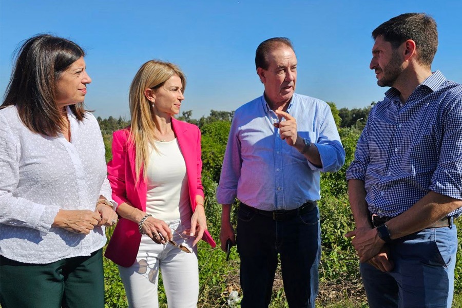 Pullaro junto a García y Marcón recorrieron el norte de Santa Fe