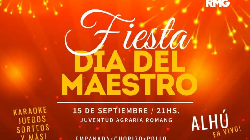 Este viernes, Fiesta del Maestro en Romang