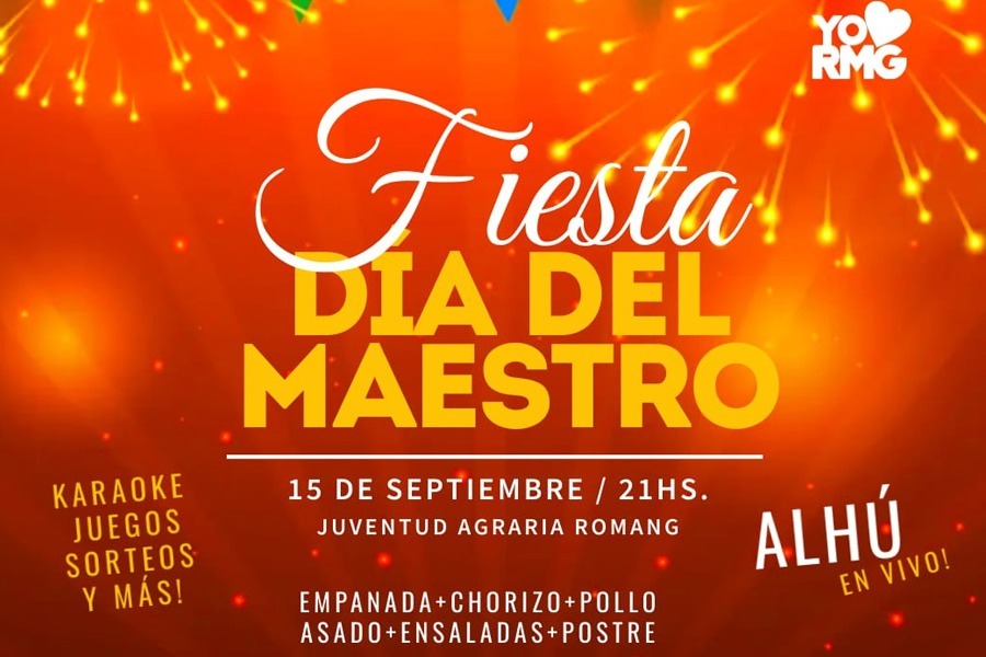 Este viernes, Fiesta del Maestro en Romang