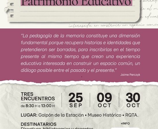 Reconquista: Primer encuentro del Ateneo Museos, Archivos y Patrimonio Educativo