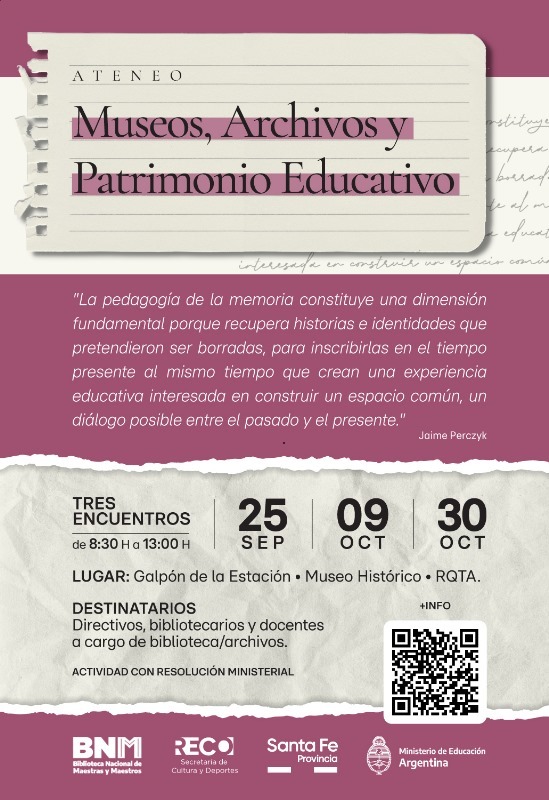 Reconquista: Primer encuentro del Ateneo Museos, Archivos y Patrimonio Educativo