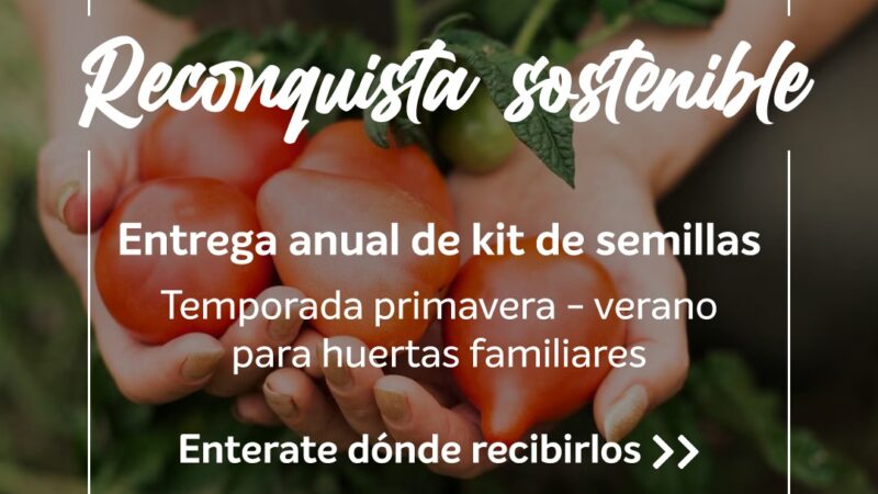 Comienza la entrega gratuita de kit de semillas en Reconquista