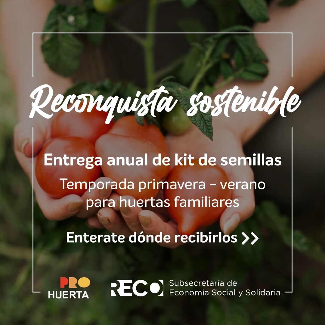 Comienza la entrega gratuita de kit de semillas en Reconquista