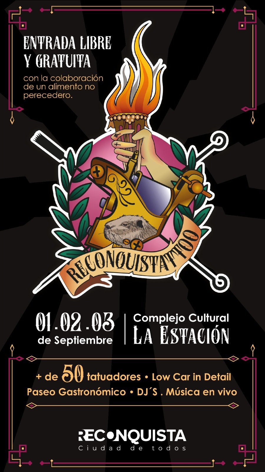 Durante el fin de semana «Reconquista Tattoo», arte en la piel