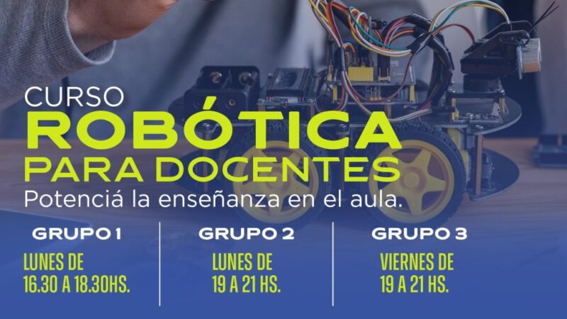 Curso de Robótica para docentes en Avellaneda: Inscripciones abiertas