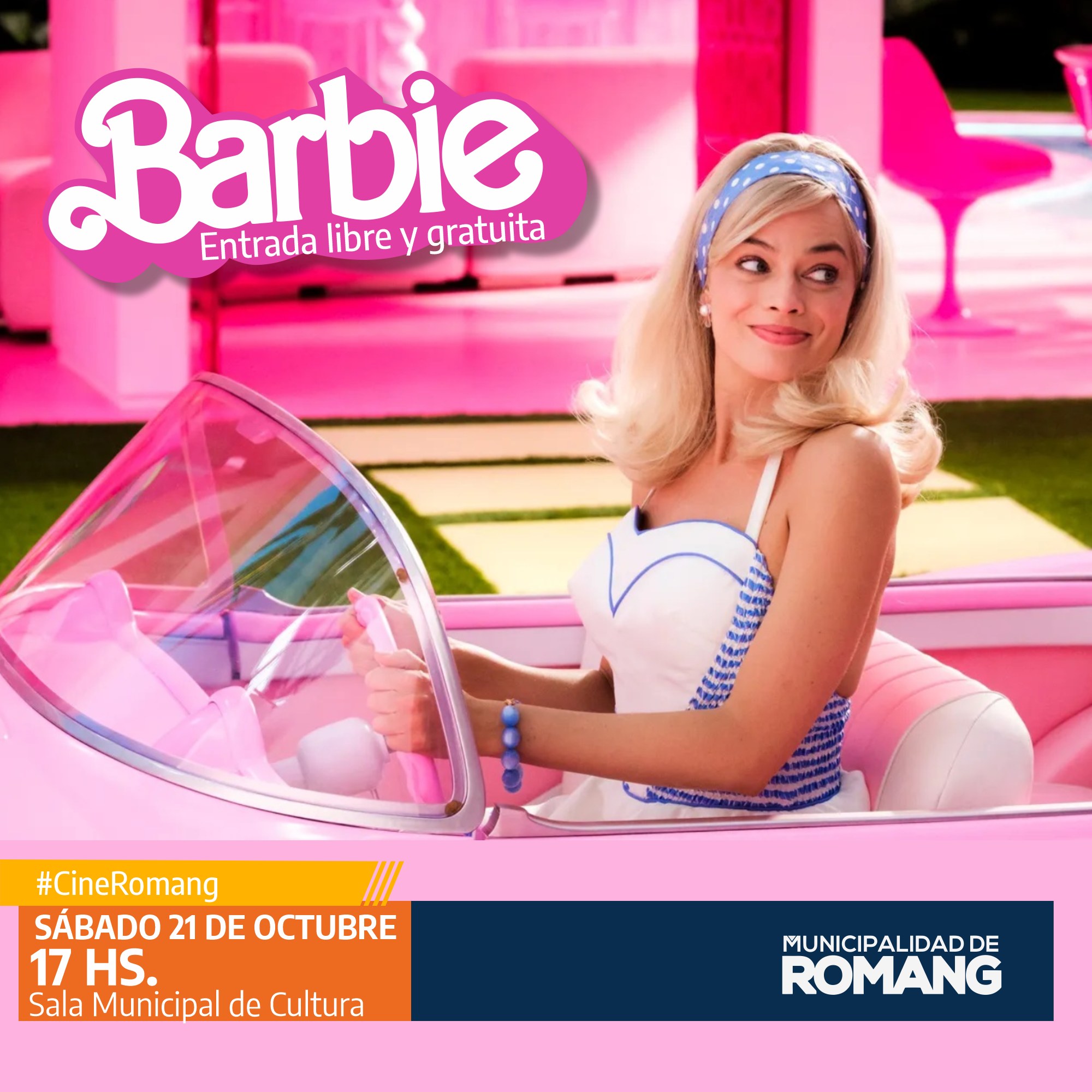 Romang| Este sábado a las 17, Barbie en la Sala de Cultura