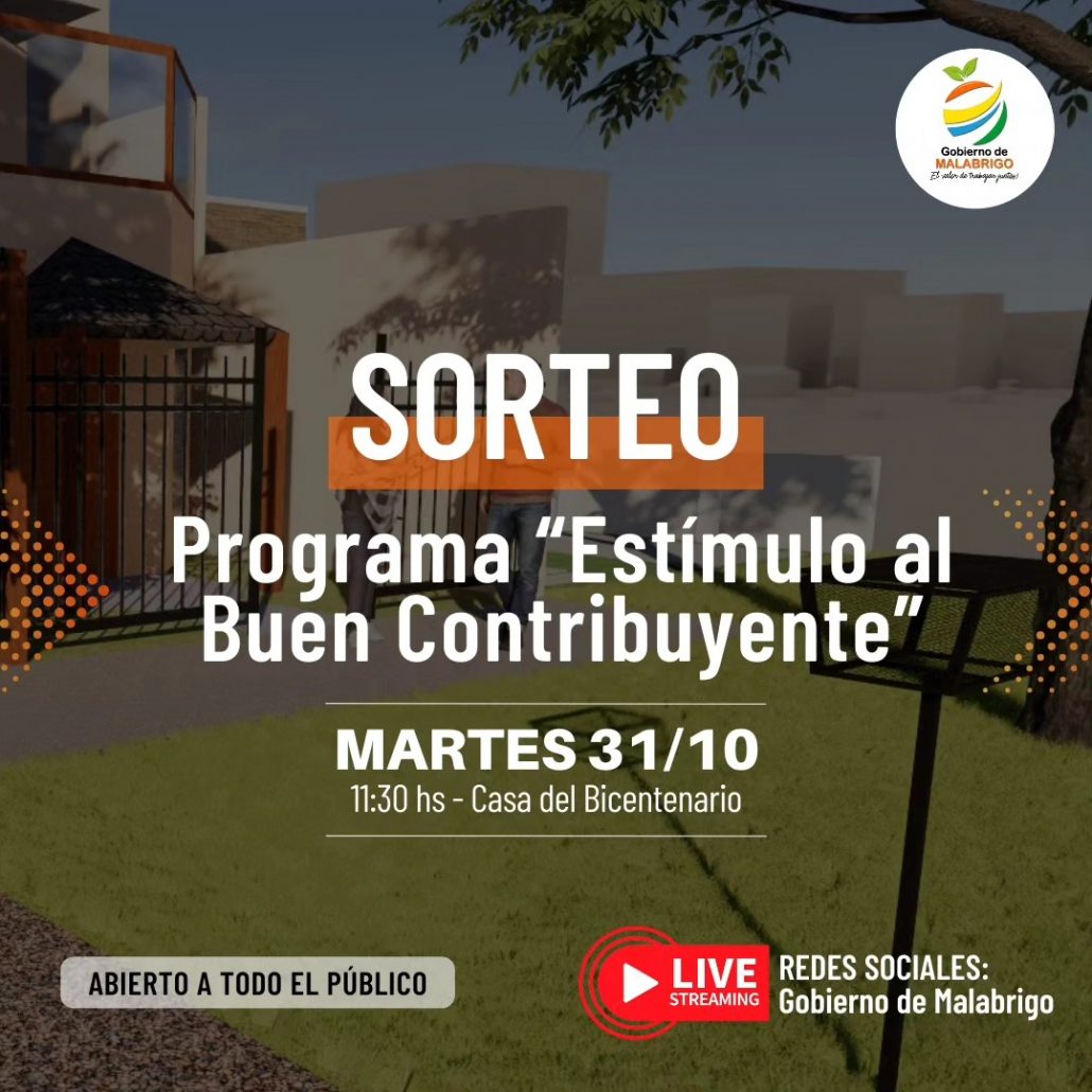 Malabrigo: Sorteo » estímulo al buen contribuyente»