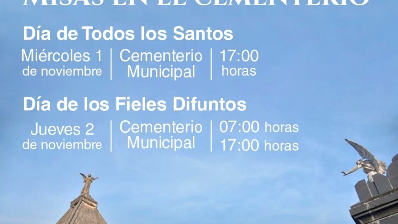 Misas en el Cementerio Municipal de Reconquista