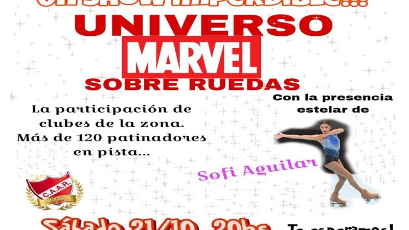 Este sábado,»Universo marvel sobre ruedas» en el Club Adelante