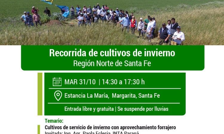 Recorrida de cultivos de invierno en la zona norte de Santa Fe