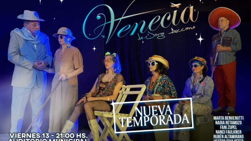 Venecia, la obra teatral llega al Auditorio de Avellaneda