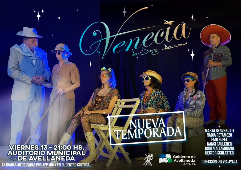 Venecia, la obra teatral llega al Auditorio de Avellaneda