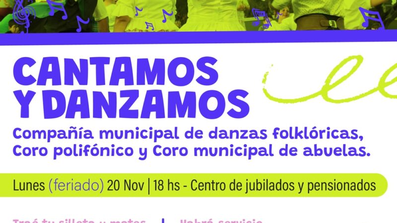 Avellaneda:»Cantamos y danzamos» en el Centro de Jubilados y Pensionados