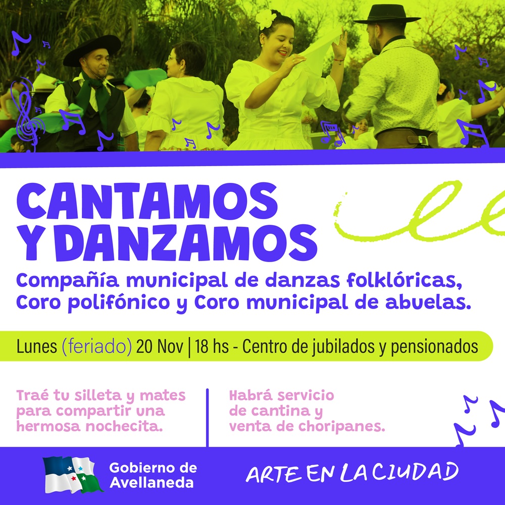 Avellaneda:»Cantamos y danzamos» en el Centro de Jubilados y Pensionados