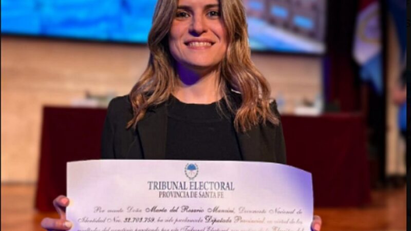 LAS TOSCAS | «Charito» Mancini asumirá el 10 de diciembre su banca en Diputados