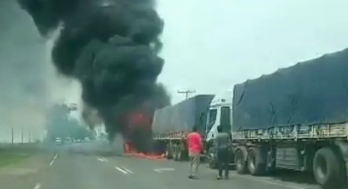 CHACO| Incendio de un camión del Pulqui en Ruta 11