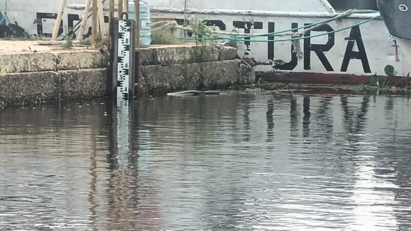 Las lluvias siguen aumentando el nivel del río en Reconquista, hoy 5,43 M en el Puerto