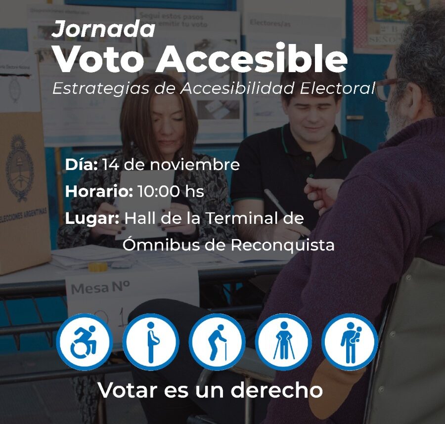 Reconquista promueve el voto inclusivo para las elecciones 2023