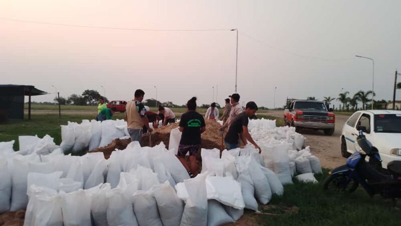 Refuerzan la defensa en Puerto Reconquista para evitar inundaciones ¿Qué nivel tiene el río?