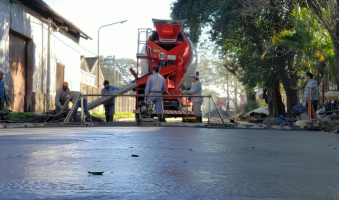 Avanzan las obras de recuperación del pavimento en Iturraspe
