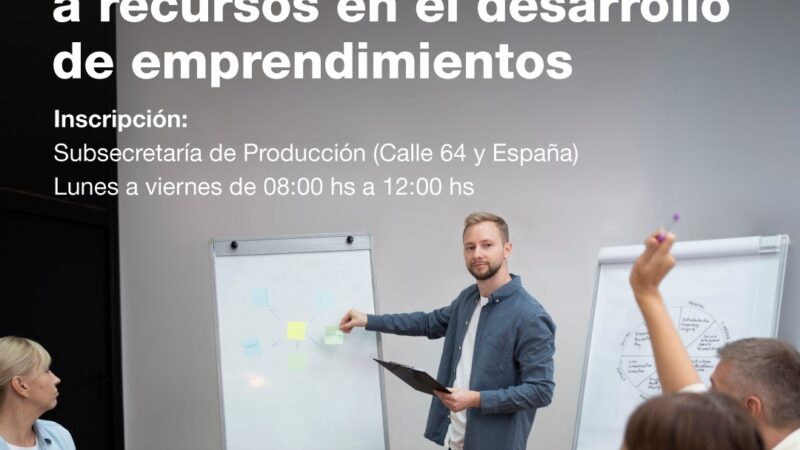 Reconquista: Dictan curso gratuito «¿Qué necesito para emprender y dónde lo consigo?