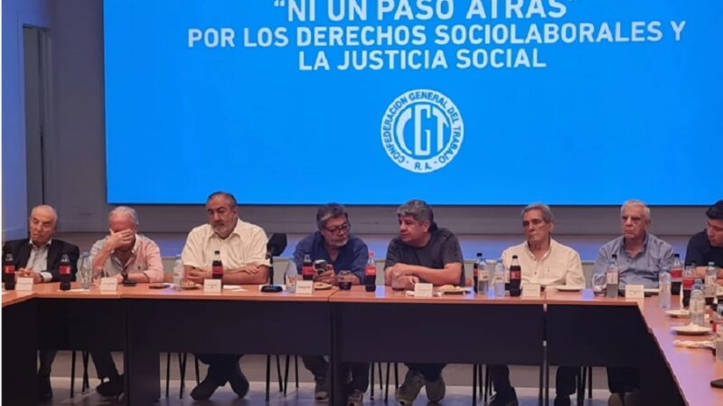 La CGT se quejó de que «el ajuste lo paga el pueblo» y pidió más diálogo al Gobierno