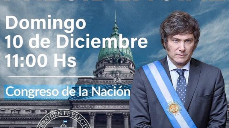 Milei convocó a sus seguidores a asistir a su asunción en el Congreso