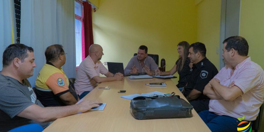 Malabrigo: el Intendente Sponton con la policía presentaron el programa «Fiestas Seguras»